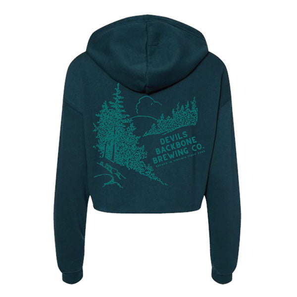 Women's Treeline Crop Fleece Hoodie Sweatshirt