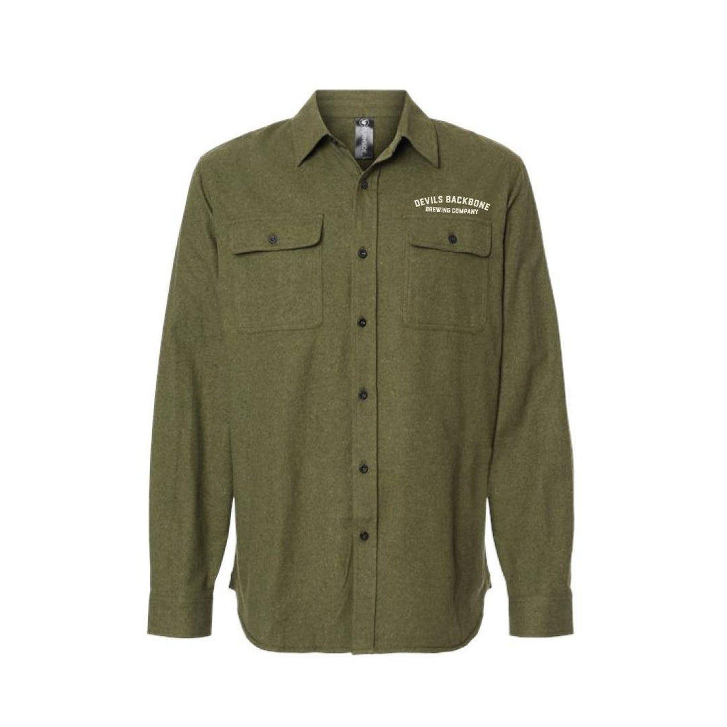 Men's Solid Flannel Shirt