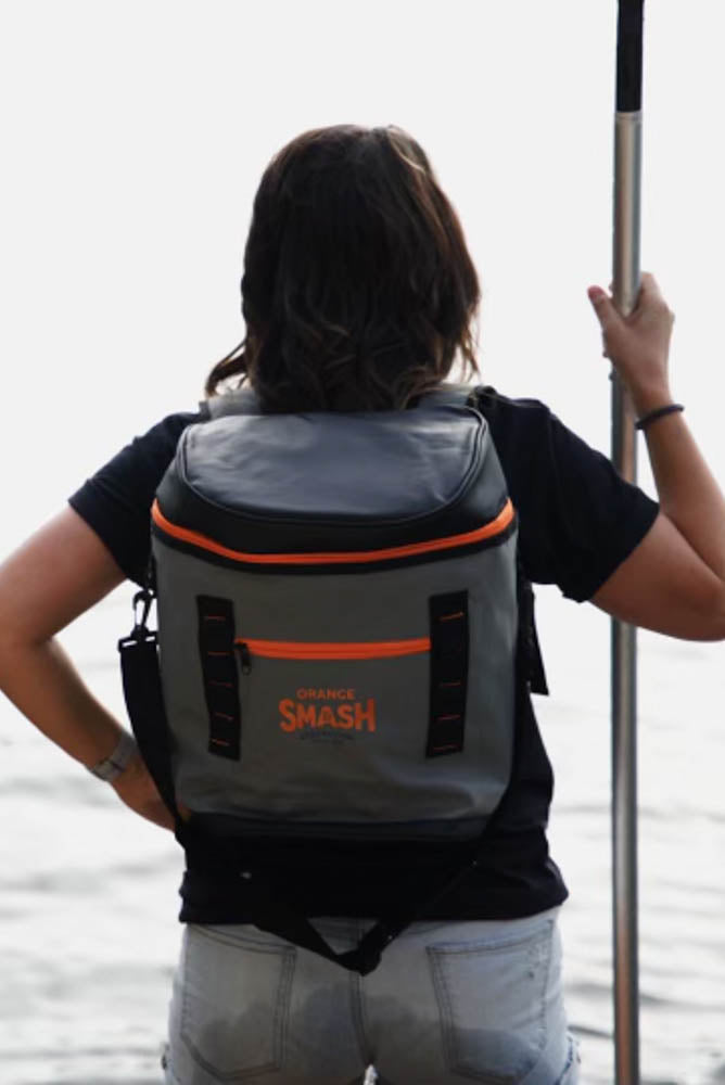 Orange Smash Backpack Cooler